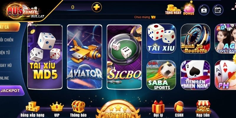 8US - Cổng Game Bài Đổi Thưởng Xanh Chín Và Đẳng Cấp 18 8US sở hữu kho trò chơi phong phú đa dạng và cuốn hút